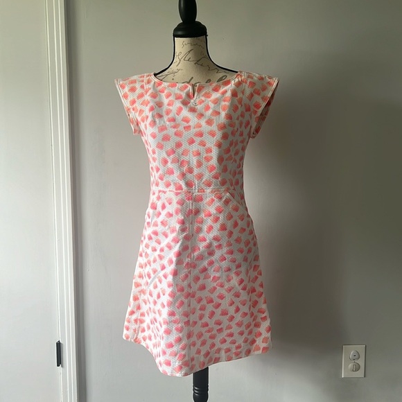Courreges Paris Dresses & Skirts - Courrèges Paris size 40 Dress Pink Paint in White Cotton